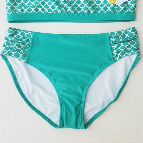 Cat & Jack Ruffle Sleeve Bikini Swimsuit Set szXXL - Picture 6 of 10